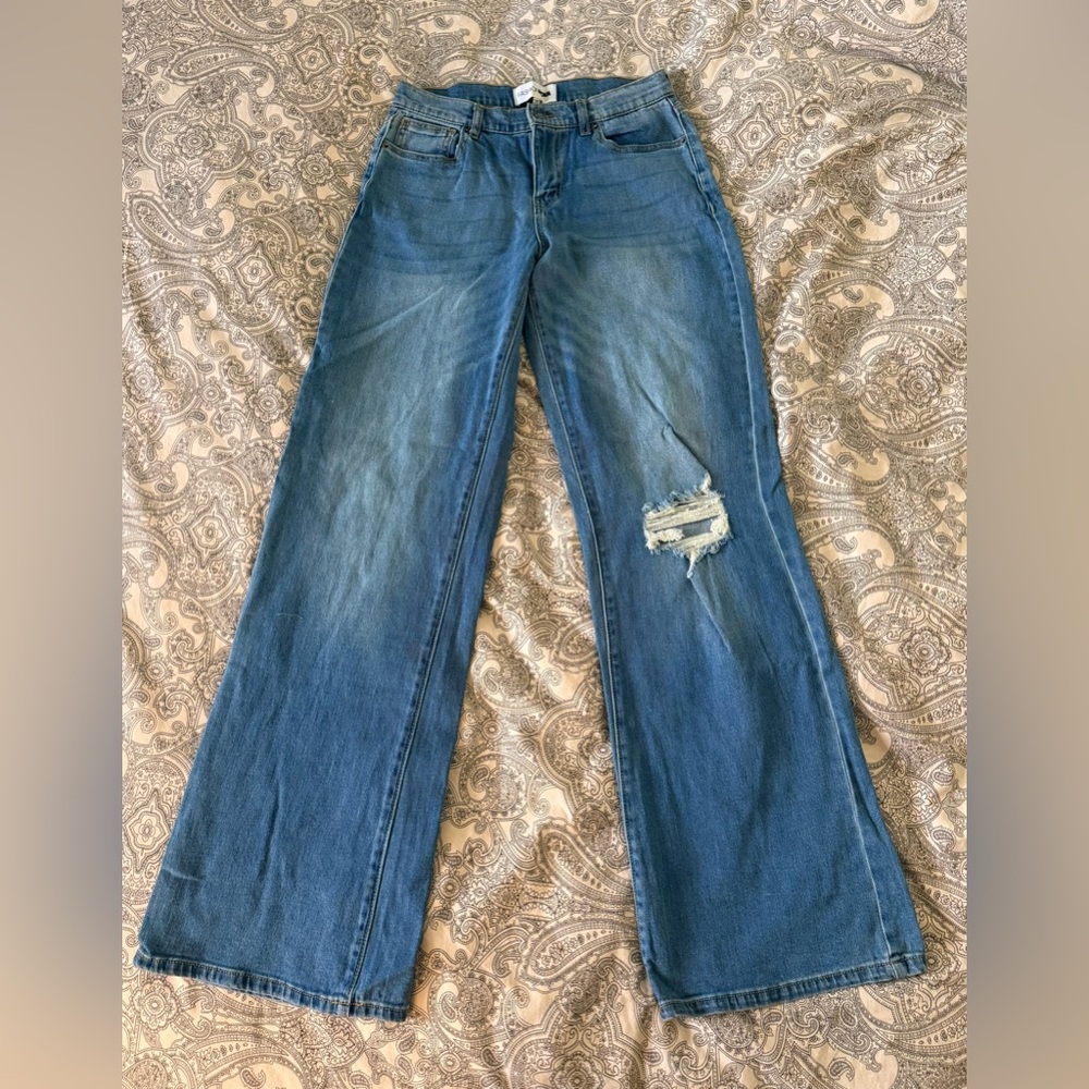 Fashion Nova Blue Flare Jeans